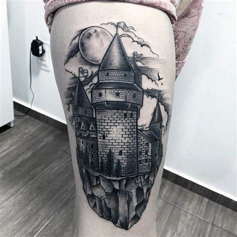 tatuajes de castillos|75 Tatuajes de castillos y fortalezas medievales y su。